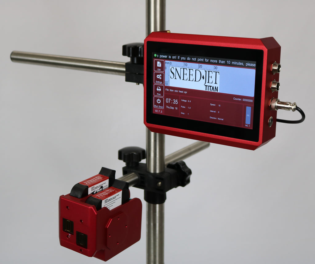 Date Code Injeet SNEED-JET® Titan 21 - Inkjet Coder for Printing Date, Batch, Lot Codes.